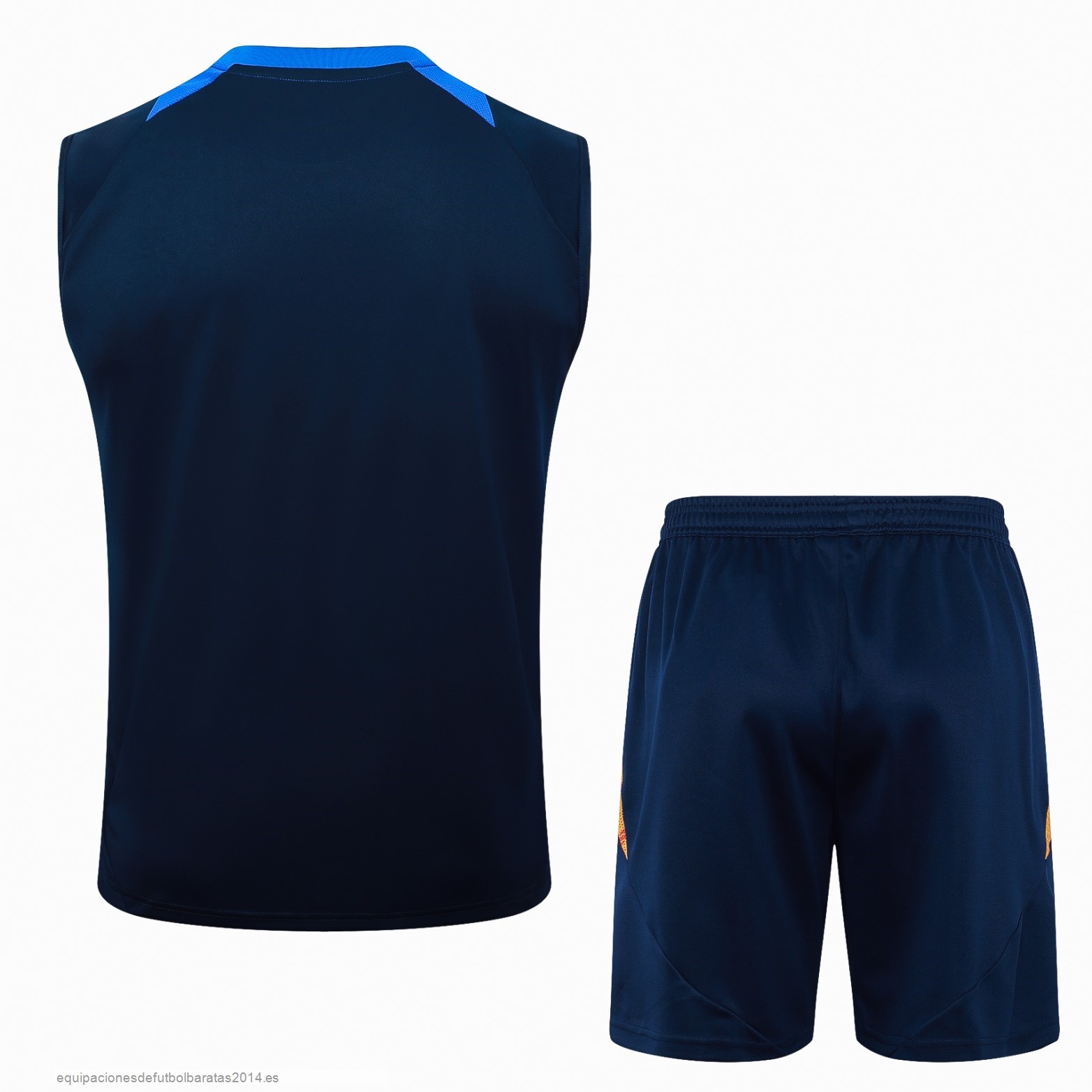 Nuevo Entrenamiento Sin Mangas Conjunto Completo Juventus 24/25 Azul Marino Baratas